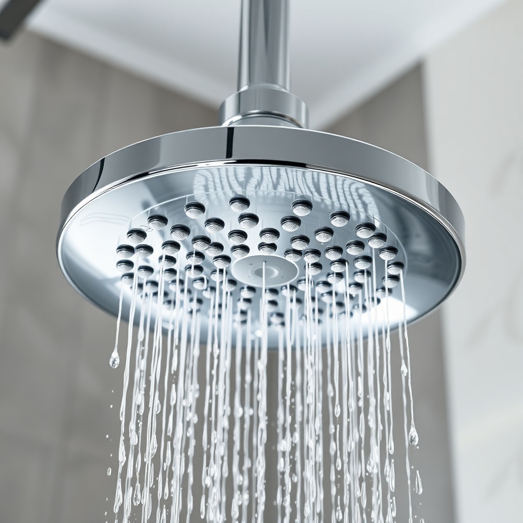 Rainfinity headshower chrome surface detail